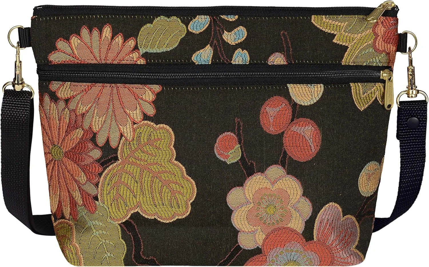 Danny K. Women's Tapestry Bag Shoulder Handbag, Large Zipper Purse Handmade in the USA