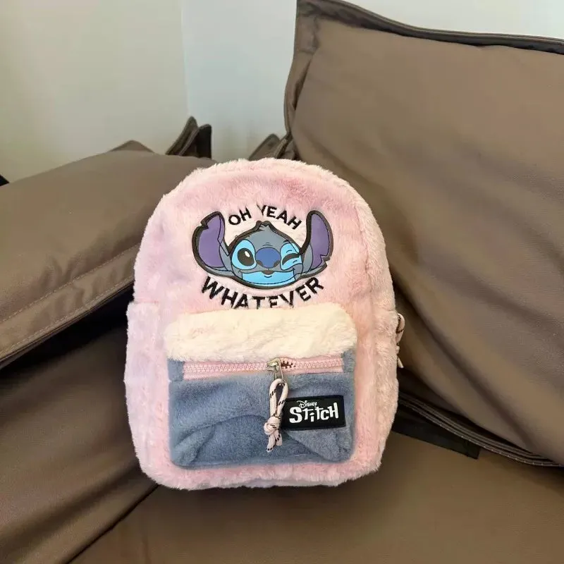 Disney New Cartoon Stitch Plush Children's School Bag