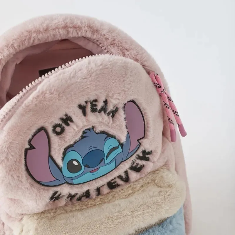Disney New Cartoon Stitch Plush Children's School Bag
