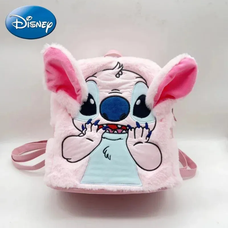 Disney New Cartoon Stitch Plush Children's School Bag