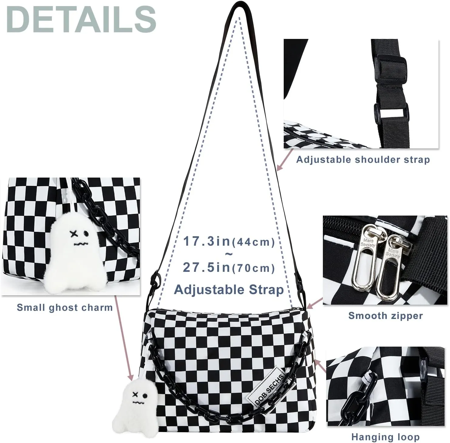 DOB SECHS Crossbody Purse Small Messenger Bags for Women Shoulder Bag…