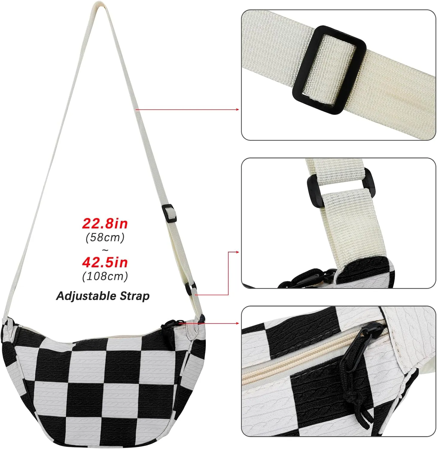 DOB SECHS Crossbody Purse Small Messenger Bags for Women Shoulder Bag…