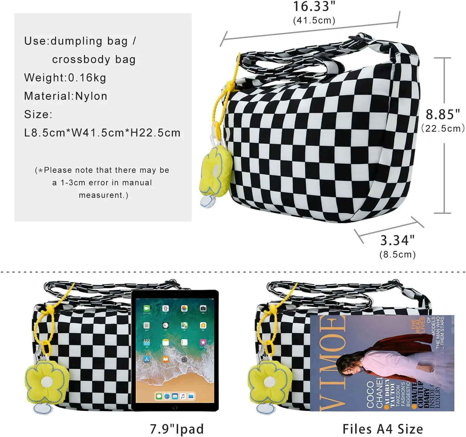 DOB SECHS Crossbody Purse Small Messenger Bags for Women Shoulder Bag…