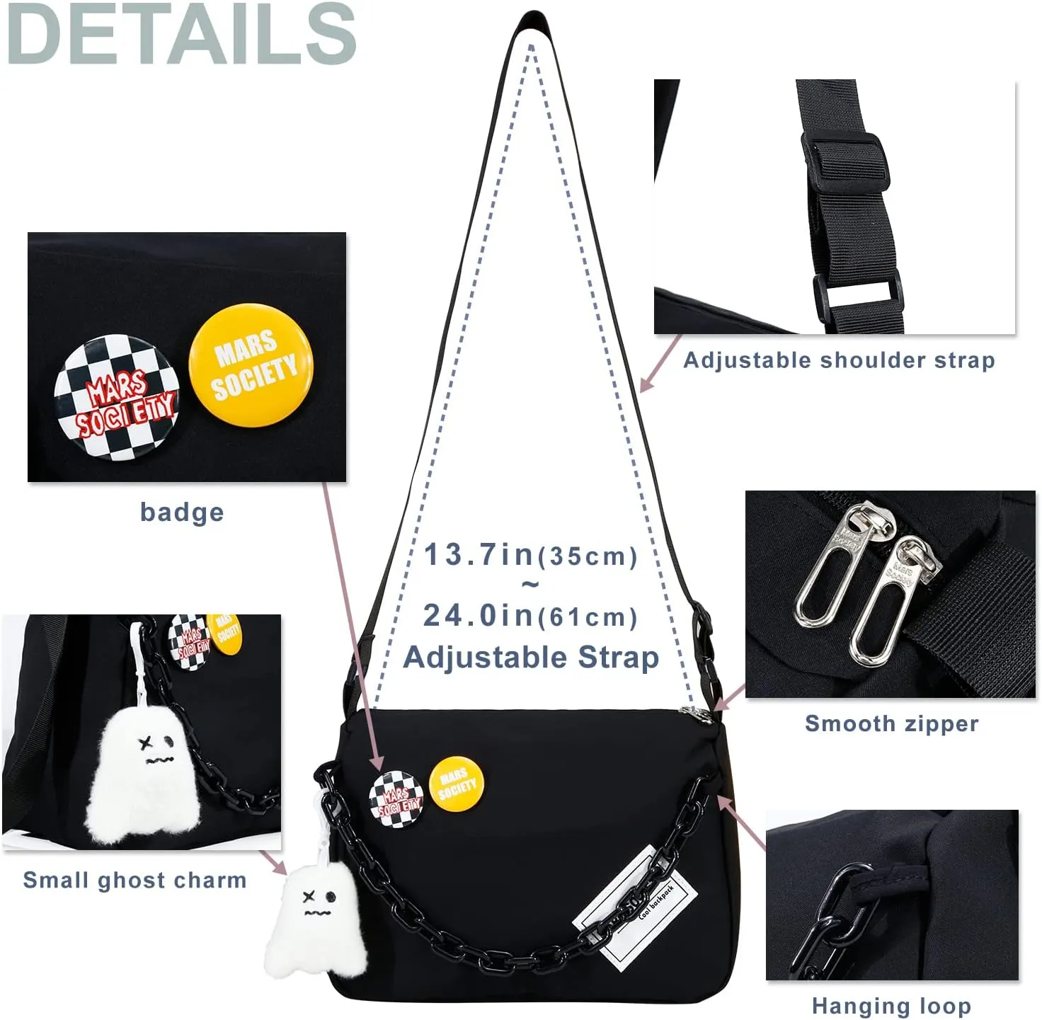 DOB SECHS Crossbody Purse Small Messenger Bags for Women Shoulder Bag…