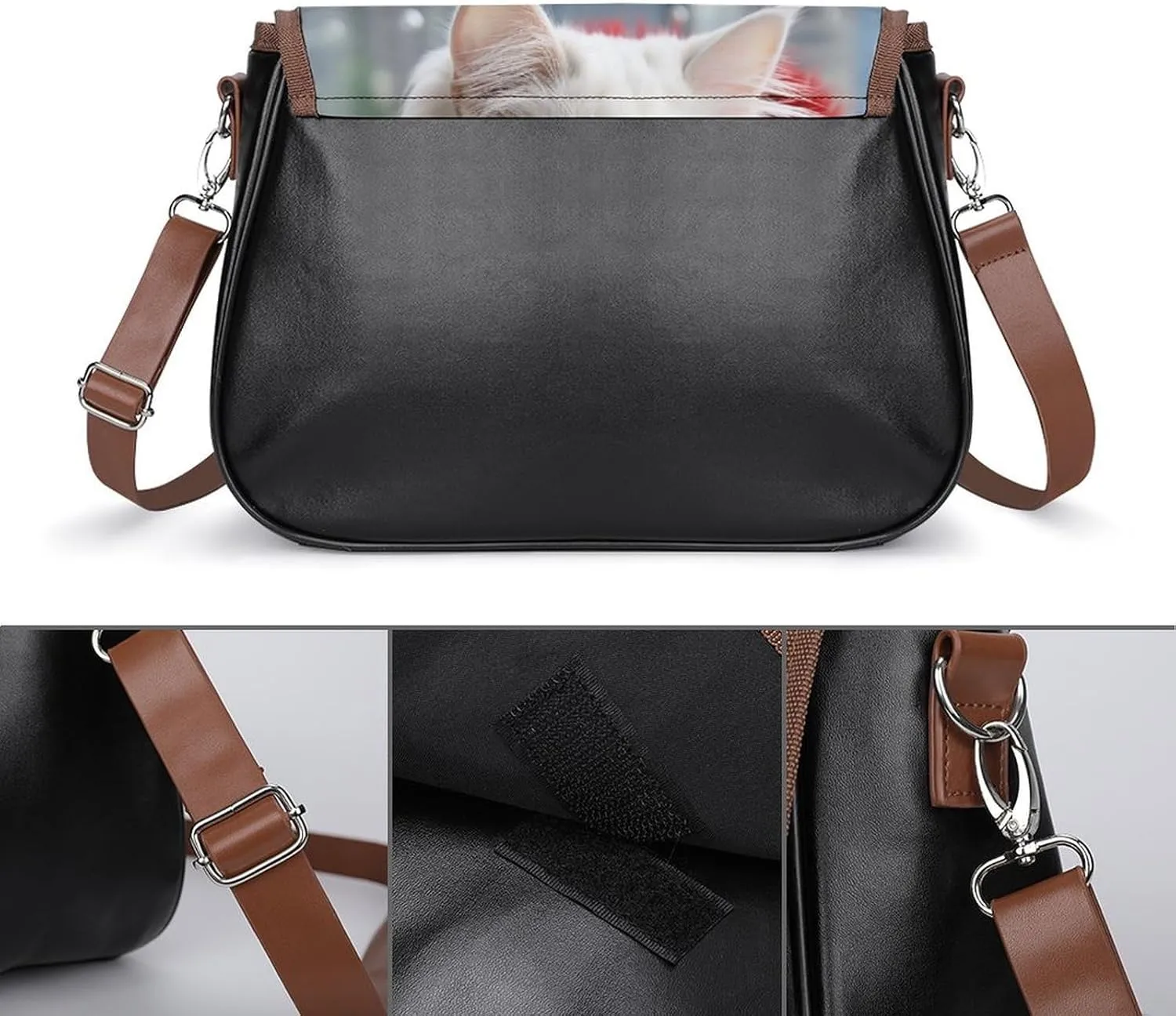 Dragonfly Green Crossbody Bags for Women,PU Leather Tote Bag for Women,Shoulder Bag Purse for Work Shopping Travel
