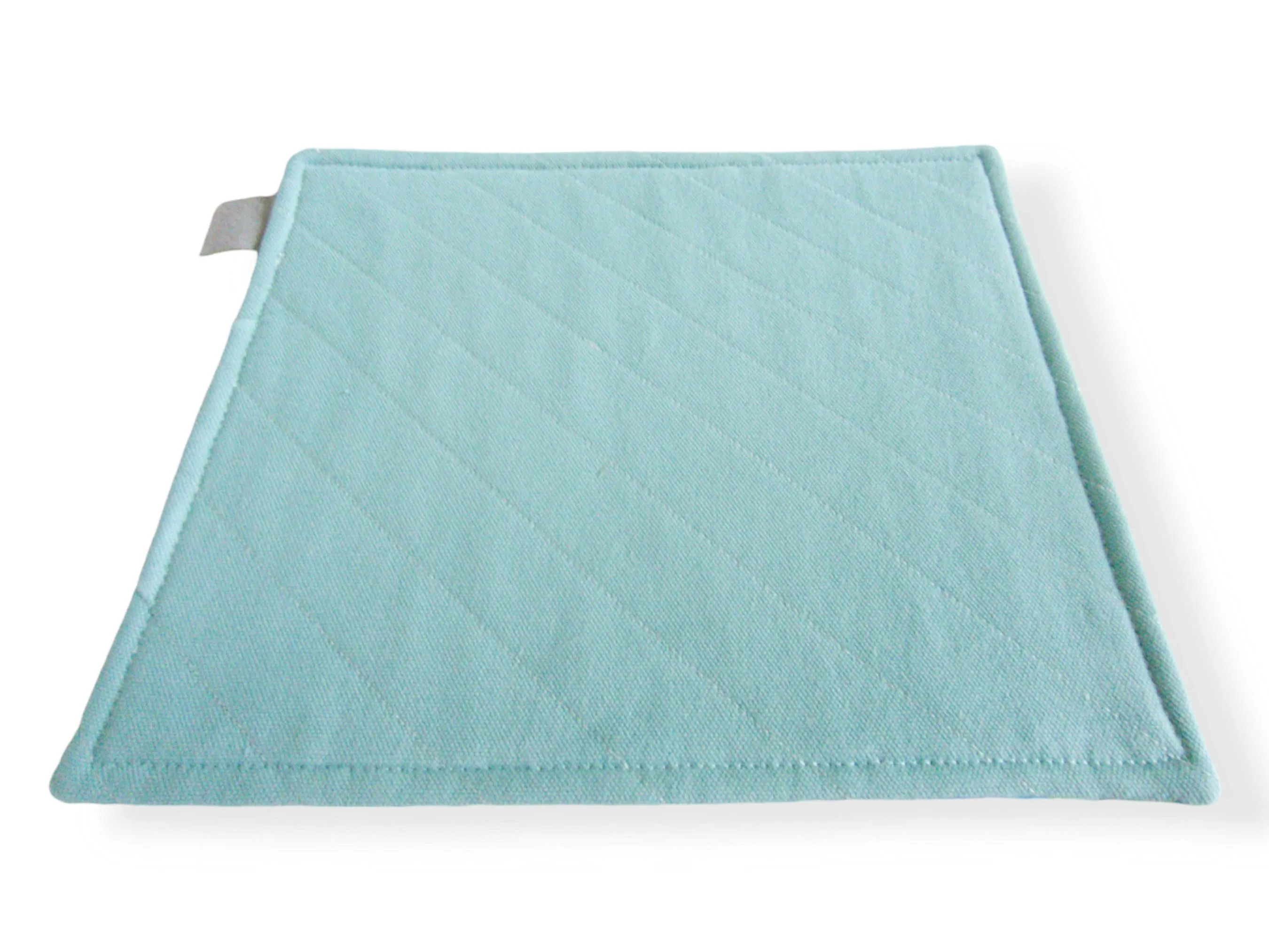 Drinks Coaster Set | Reversible Rainbow & Aqua Blue-Green Quilted Large Drinks Set | Made in Australia