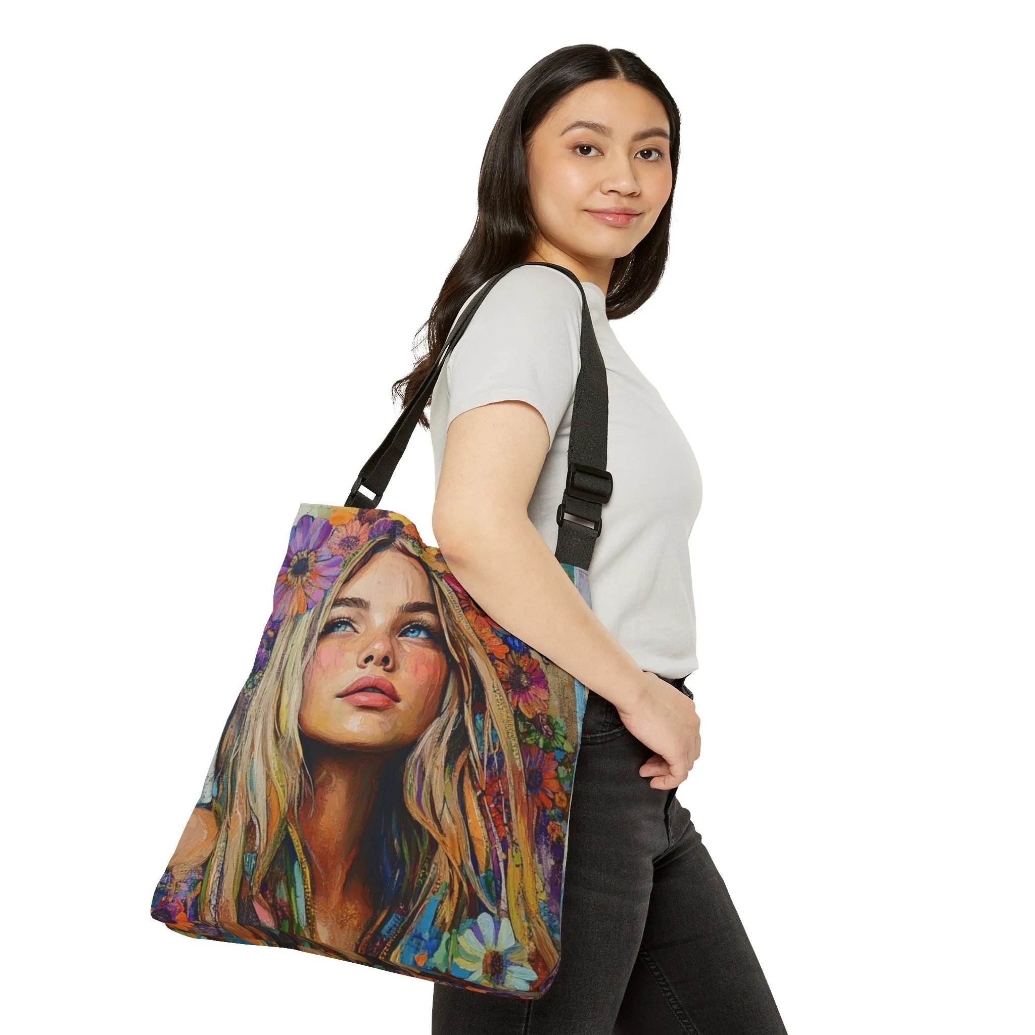 DUO MODERN "Blossom Child" Adjustable Tote Bag