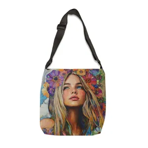 DUO MODERN "Blossom Child" Adjustable Tote Bag