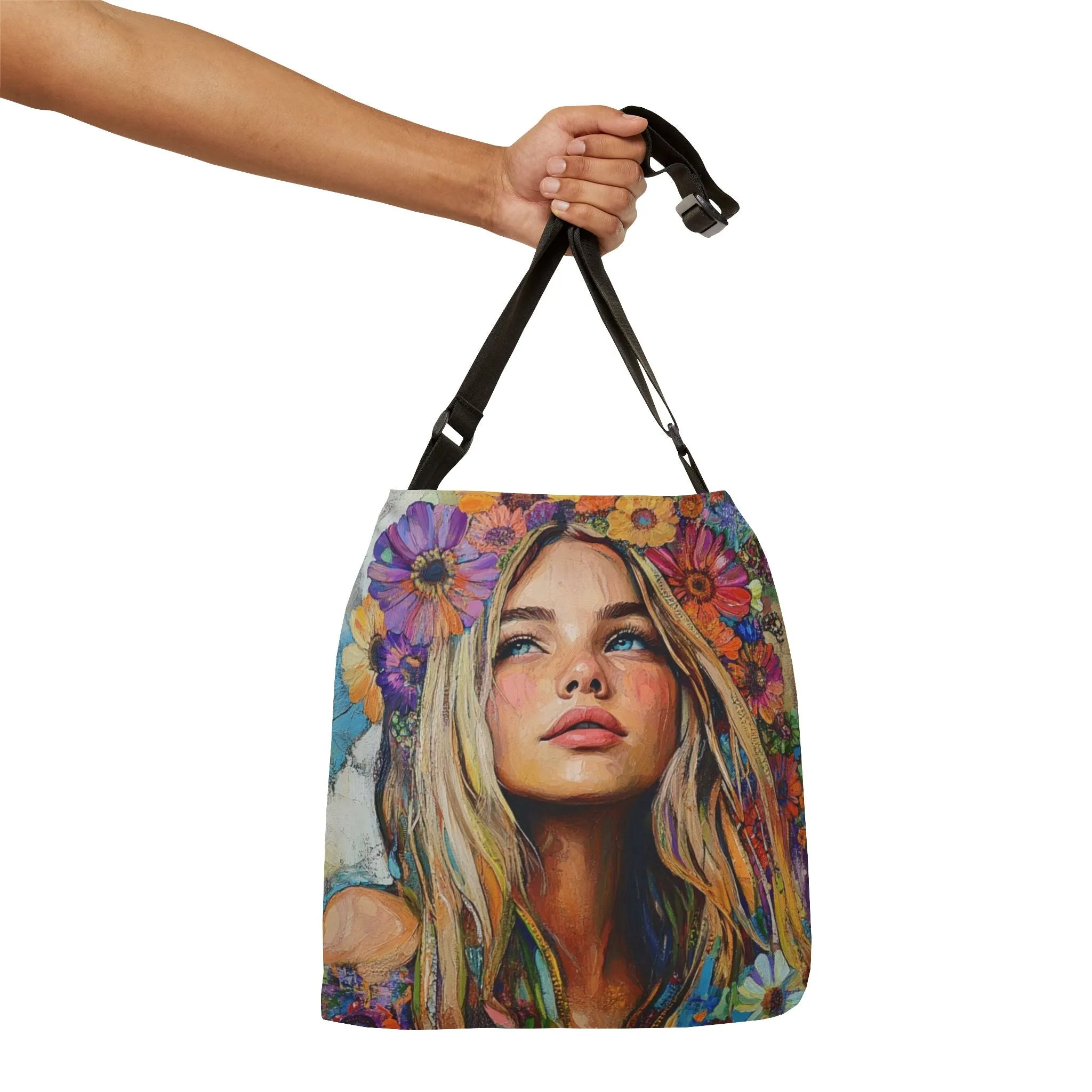 DUO MODERN "Blossom Child" Adjustable Tote Bag