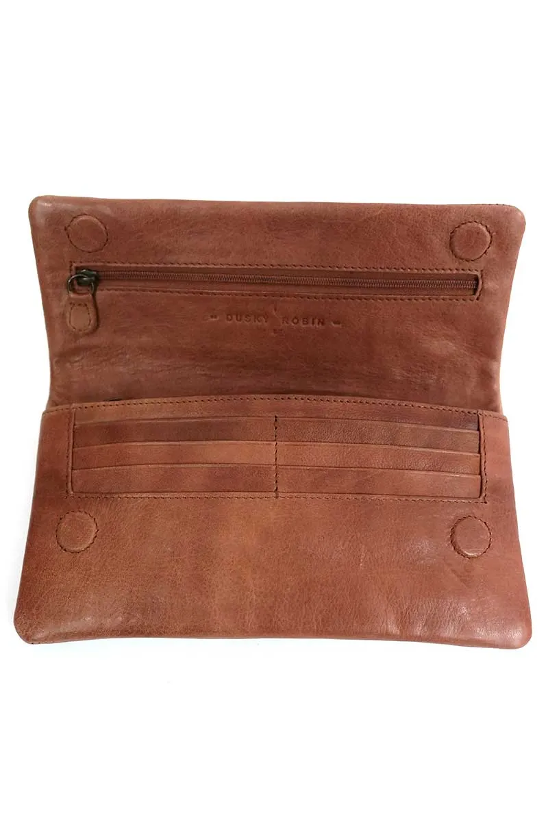Dusky Robin Iris Purse - Brown