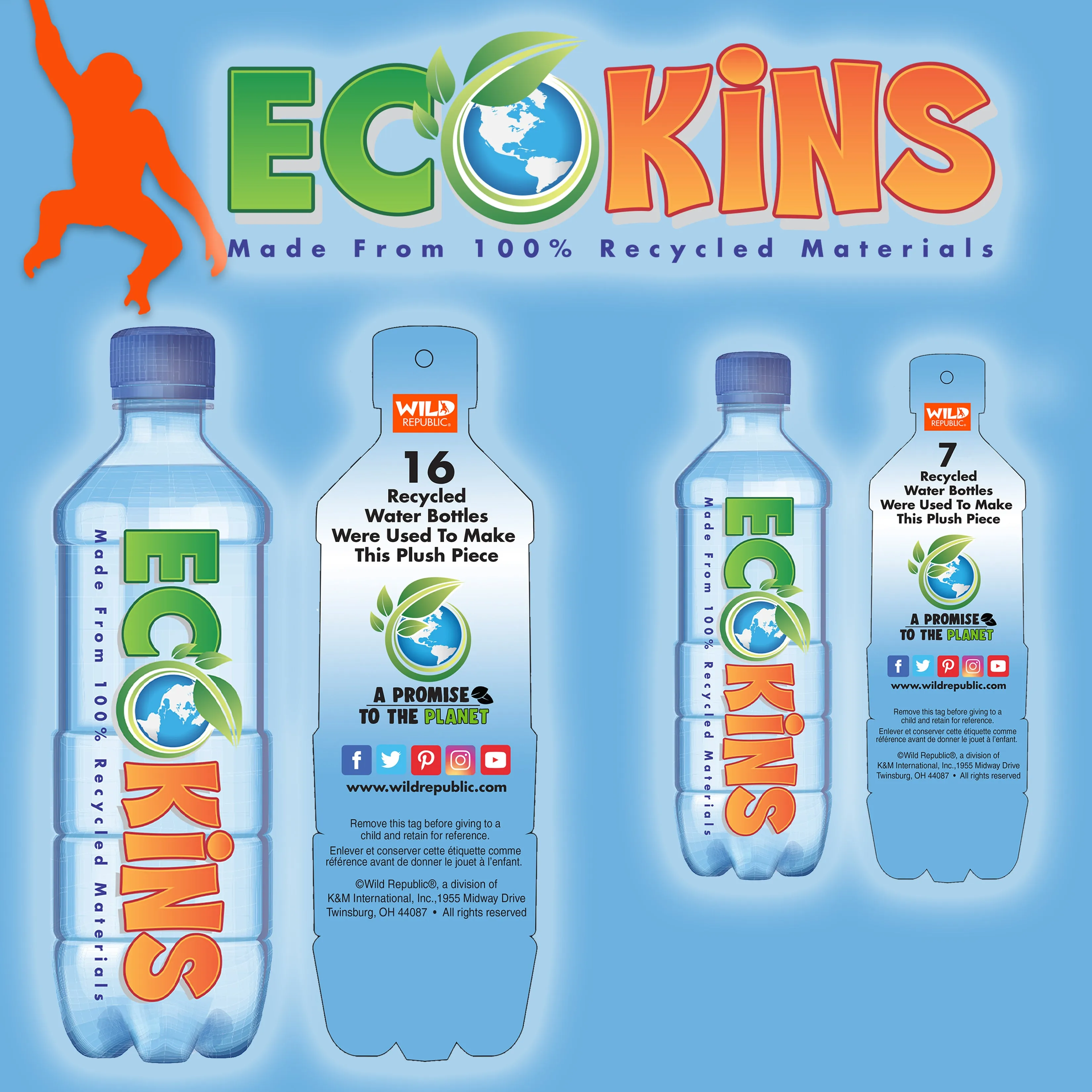 ECOKINS Penguin Chick 8in
