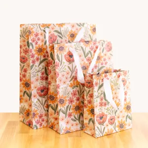 Elyse Breanne Design - Sunny Poppies Gift Bag: Extra Small