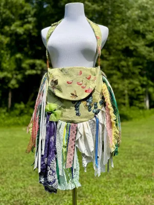 Embrace the Vintage Boho Vibe: Earthy Lace Fringe Purse, Hippie Handbag with Chic Embellishments!