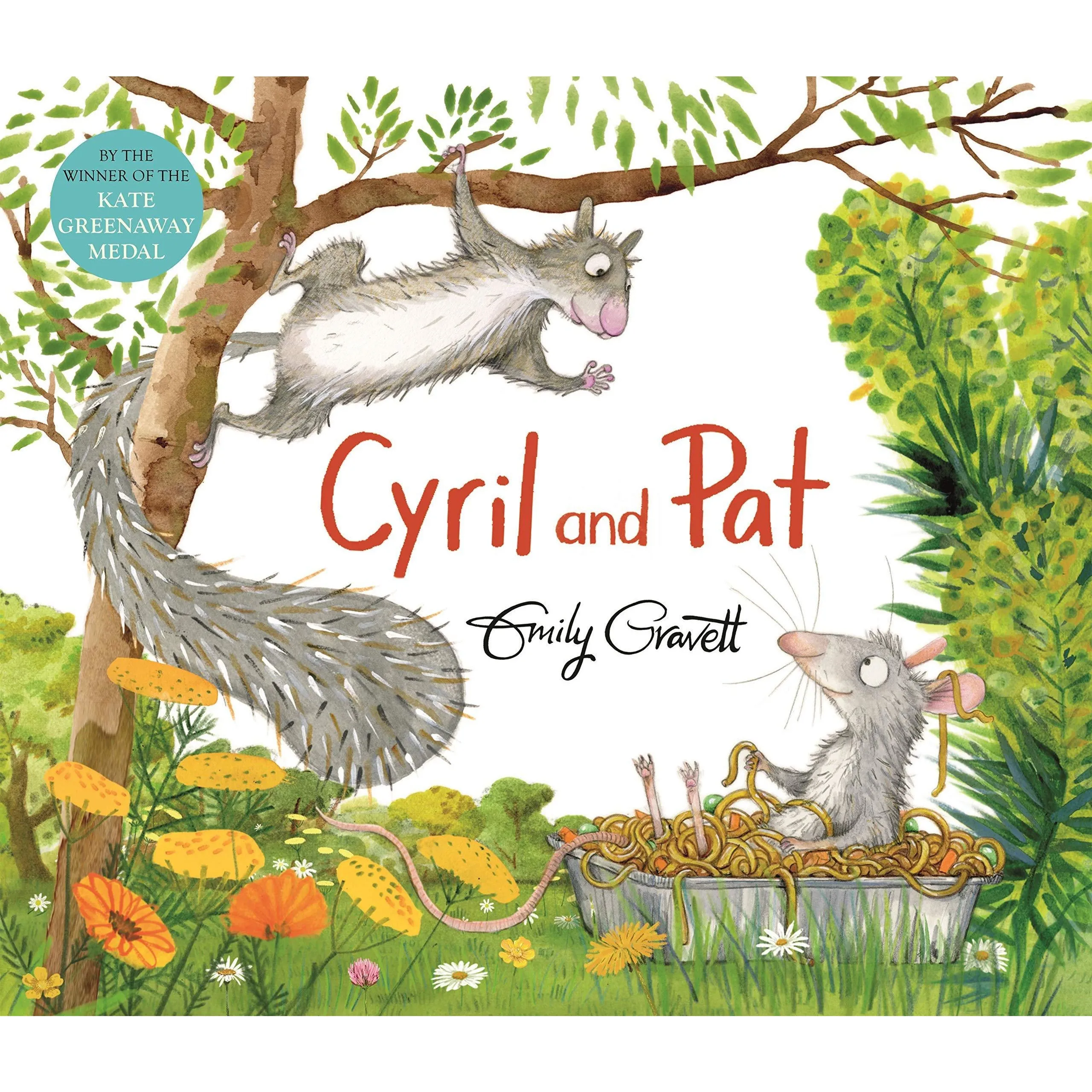 Emily Gravett Collection 5 Books Set (Meerkat Mail, Tidy, Again, Cyril and Pat, Bear and Hare Mine [Board book])