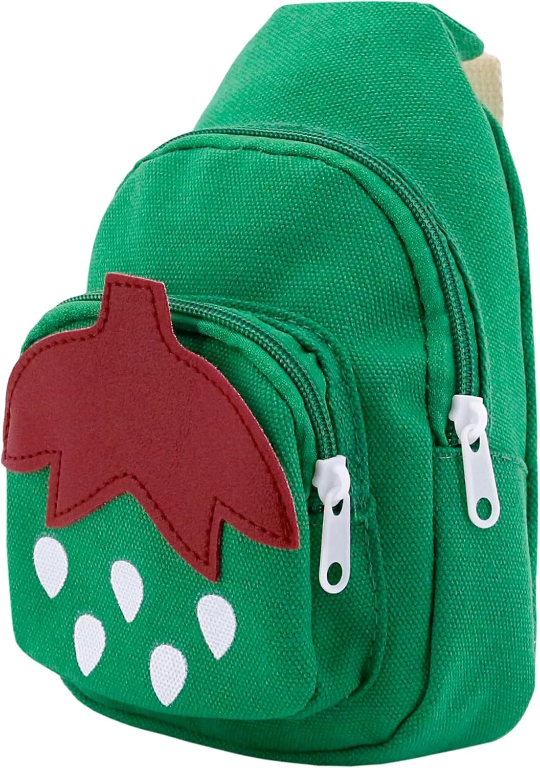 Erinaco Fruit Strawberry Sling Bags Canvas Shoulder Backpack CrossBody Backpack Casual Daypack