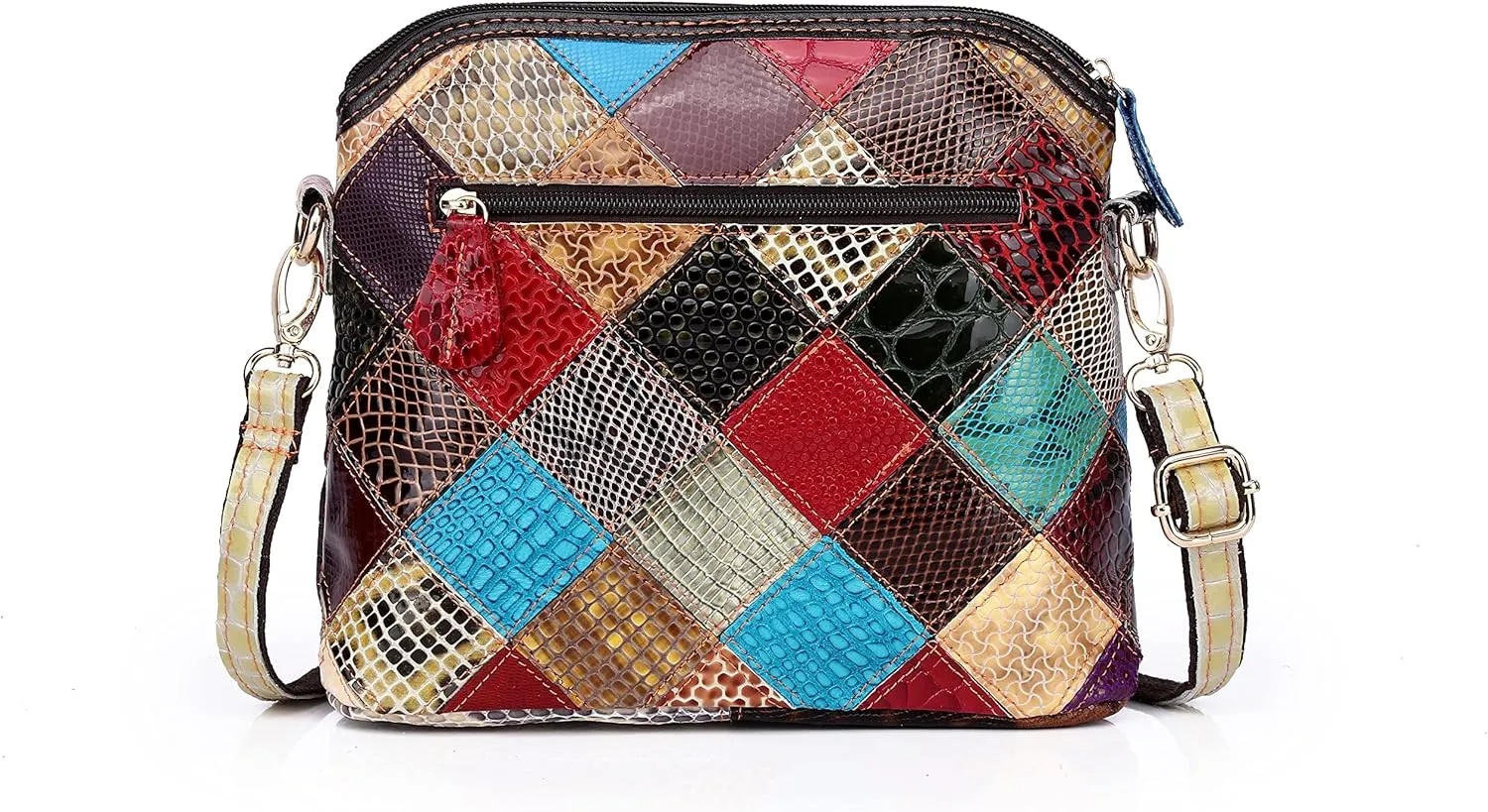 Eysee Crossbody Bag Women Multicolor, Leather Handbag Colorful Purses (Multicolour5)