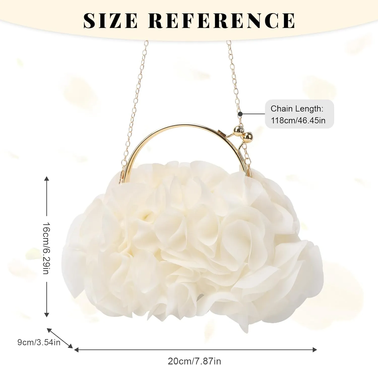 Floral Clutch Purses for Women Flower Evening Bag Wedding Purse Party Prom Handbags