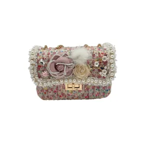 Floral Spring Tweed Purse