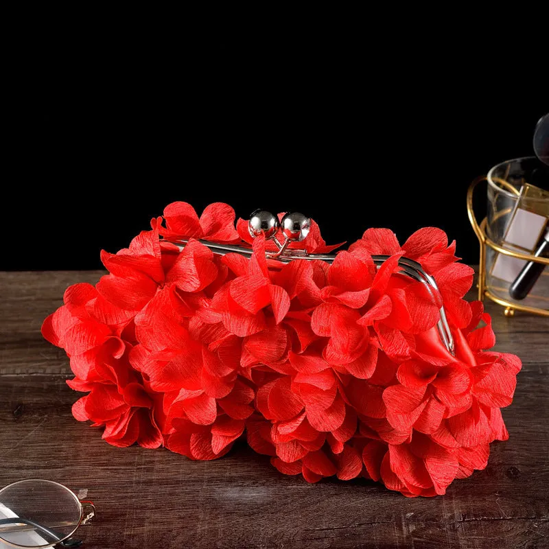 Flower Banquet Bridal Nightclub Fashion Dress Handbags