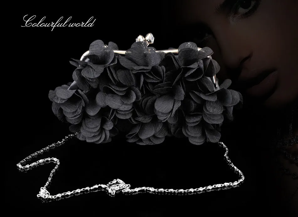Flower Banquet Bridal Nightclub Fashion Dress Handbags
