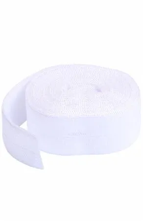 Fold-Over Elastic 3/4in x 2yd White SUP211-2-WHT