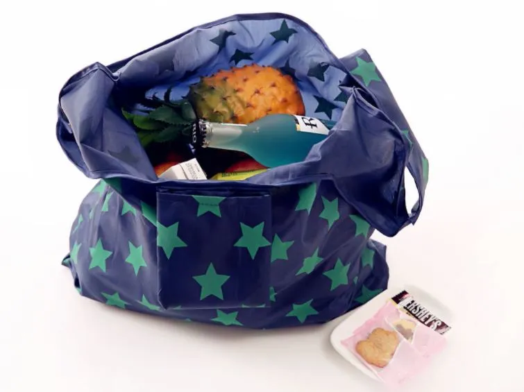 Foldable Reusable Recyclable Washable Heavy Duty Grocery Tote Bag