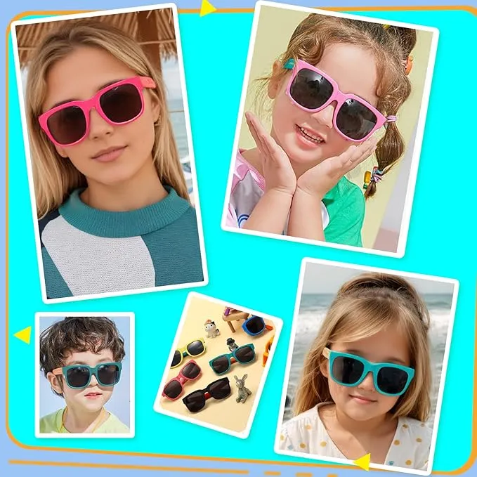 Foldable Sunglasses for Kids 1pc (Random Colour)