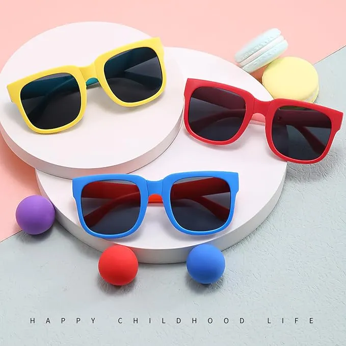 Foldable Sunglasses for Kids 1pc (Random Colour)