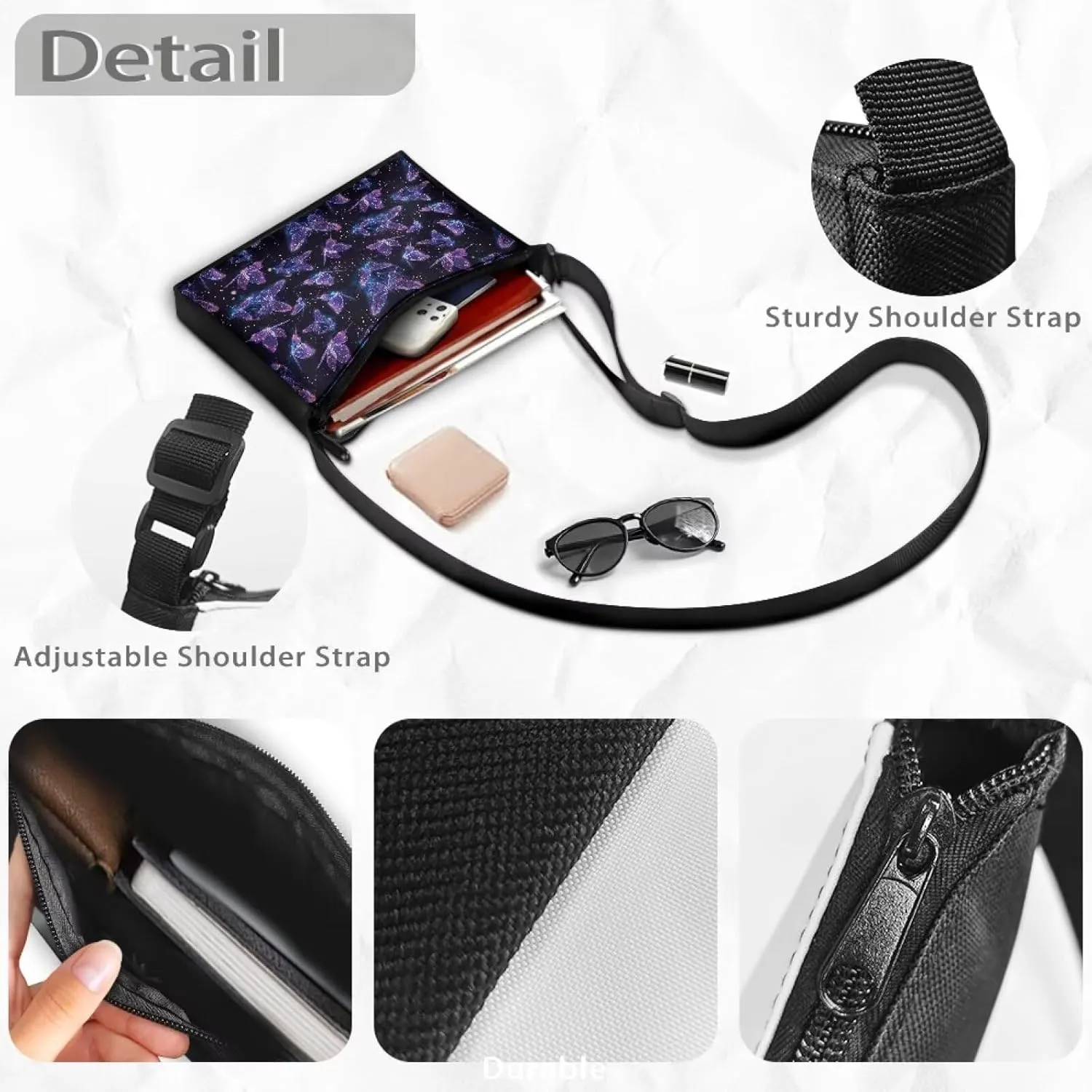 FOR U DESIGNS Travel Shoulder Bag Cardinal Heart for Women Trendy Crossbody Bags Lightweight Hobo Satchel Purses