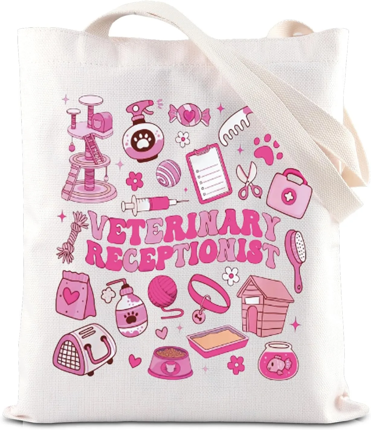 FOTAP Veterinarian Gift Veterinary Receptionist Tote Bag Vet Tech Handbag Gift for Receptionist Vet Tech Week Gift