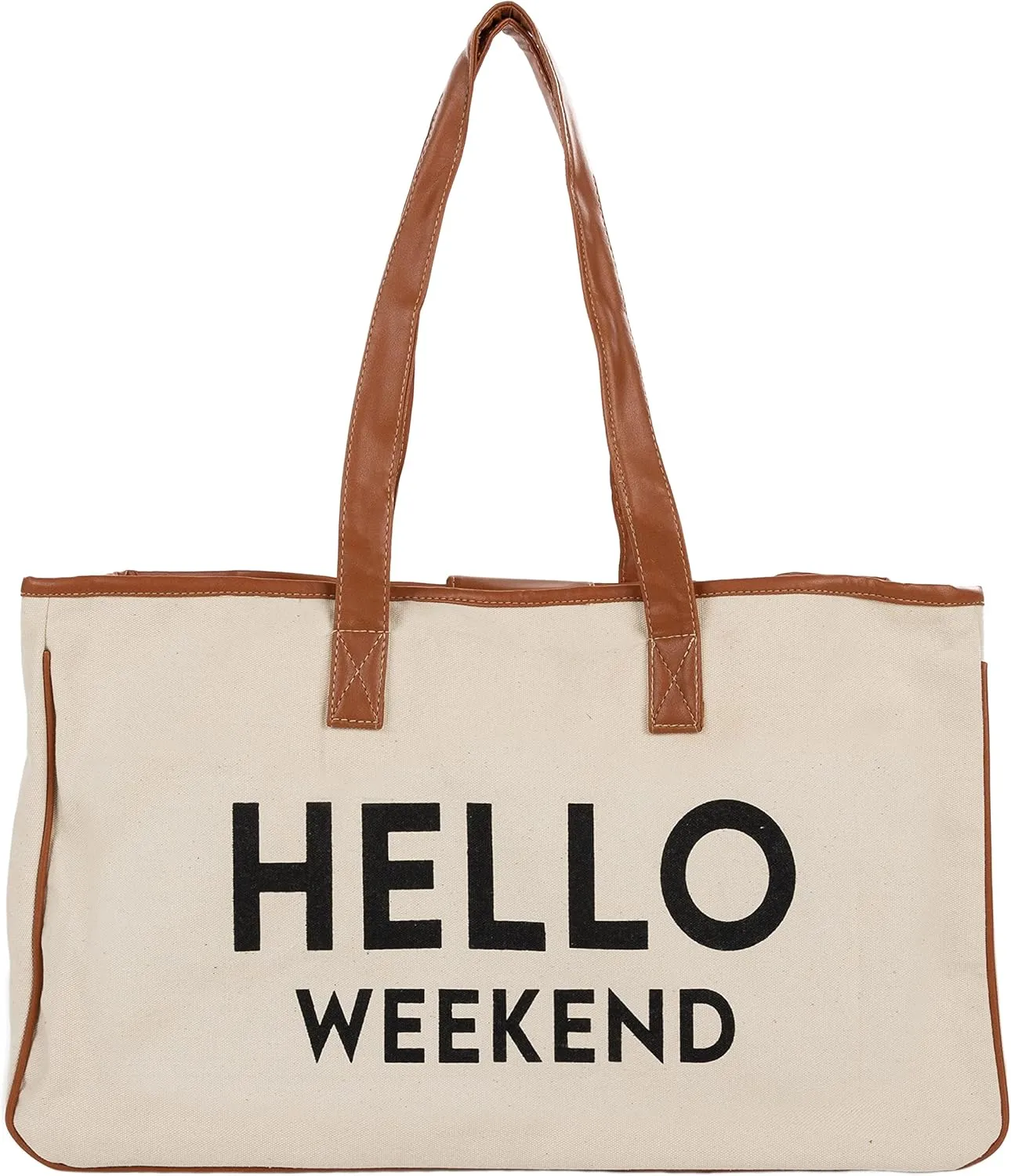 Funky Junque Premium Canvas Tote Bag with Inspirational Quote Lining
