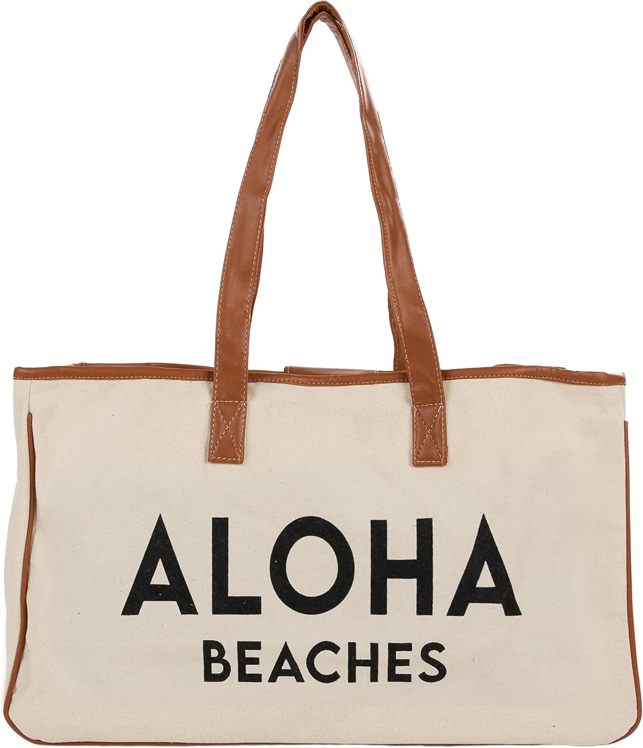 Funky Junque Premium Canvas Tote Bag with Inspirational Quote Lining