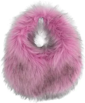 Furry Purse for Women Faux Fur Shoulder Bag Y2k Purse Fluffy Large Tote Bag Fuzzy Handbags Dumpling Satchels