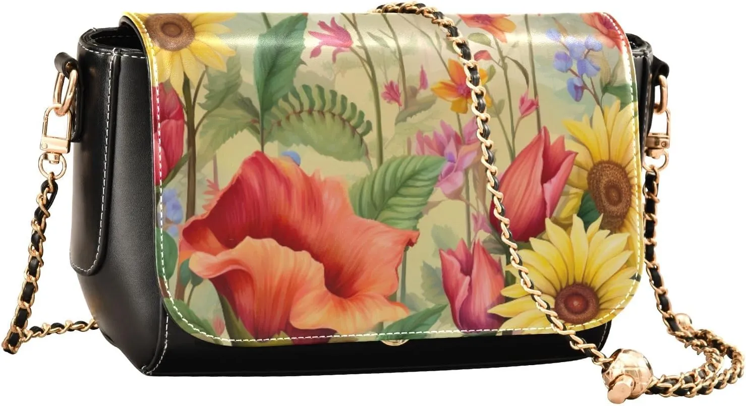 GAIGEO Colorful Geometrical Ornament with Stylized Women's Crossbody Bags, Crossbody Purses for Women Leather