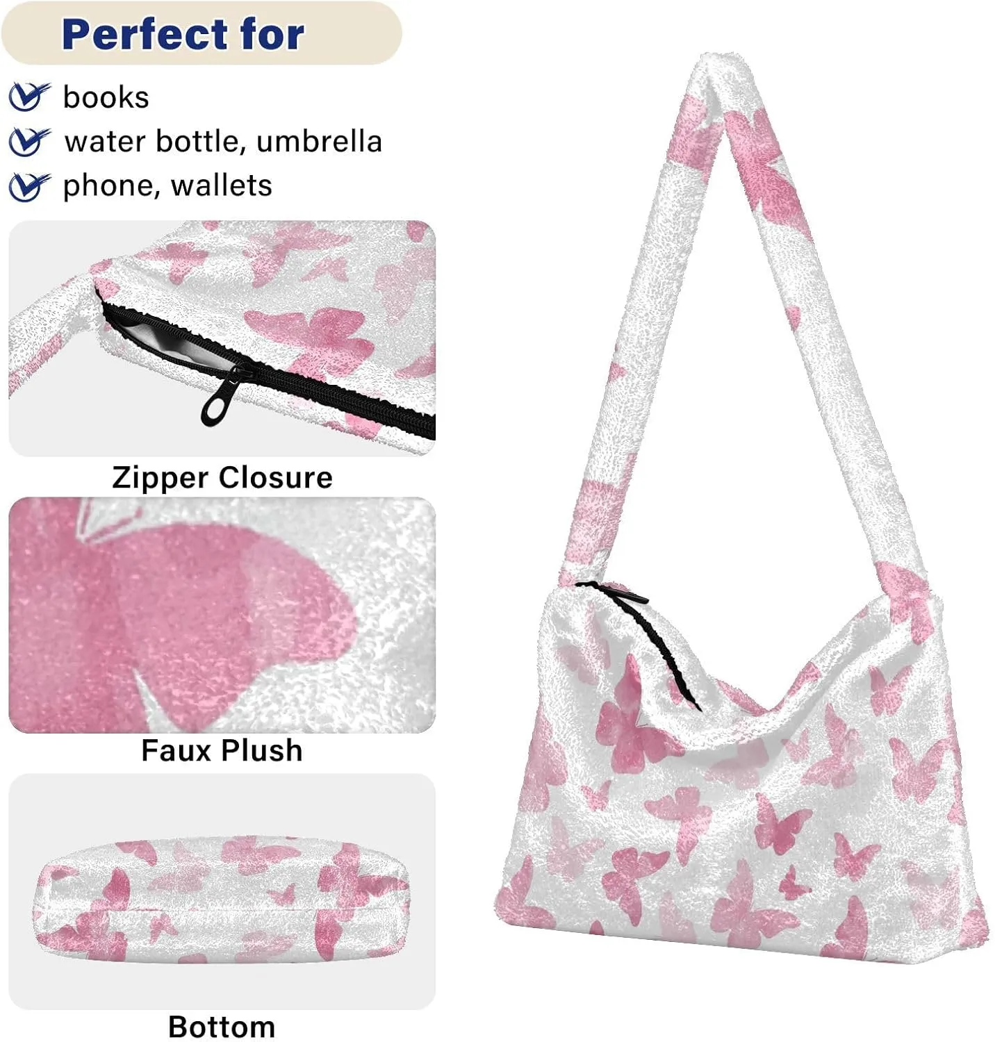 GAIGEO Daisy Flower Floral Polka Dot Womans Shoulder Bag, Woman Handbags, Book Bags for Women
