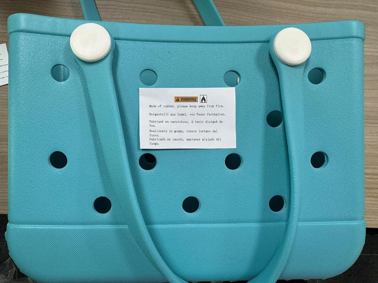 GBB Rubber Beach Bag X-Small Beach Tote Bag Waterproof Mini Tote Bag for the Beach Boat Pool Sports Travel Bag Open Handbag