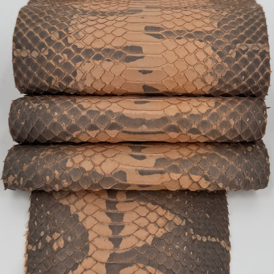 Genuine Elaphe Snakeskin | Canyon Mist