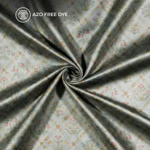 Geomatric Floral Printed Deluxe Suede Fabric