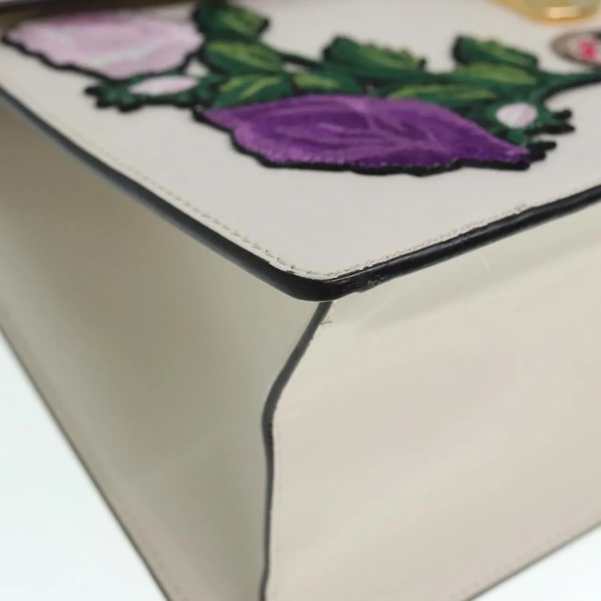 GG Marmont Floral Embroidery Handbag
