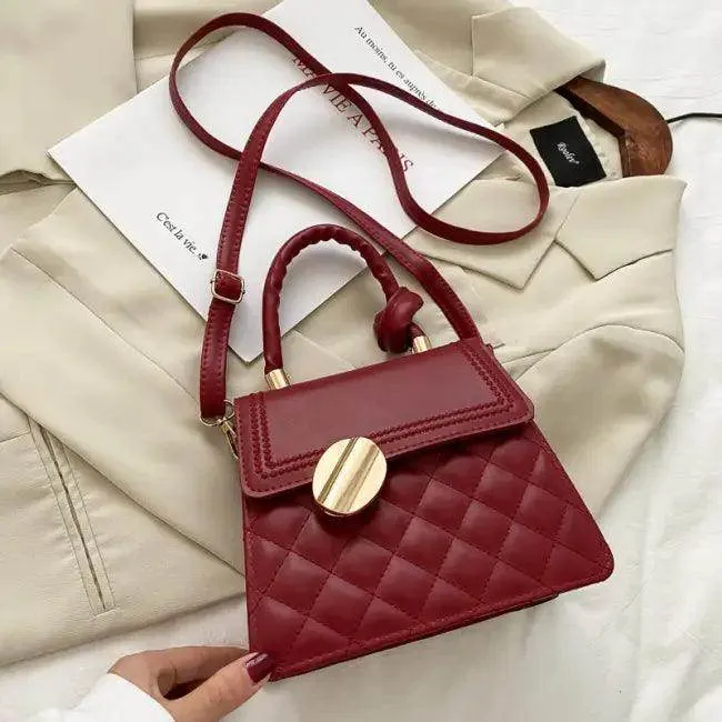 Glam Quilted Handbag Trio with Luxe Gold Hardware Set