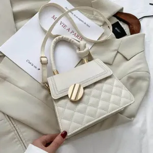 Glam Quilted Handbag Trio with Luxe Gold Hardware Set