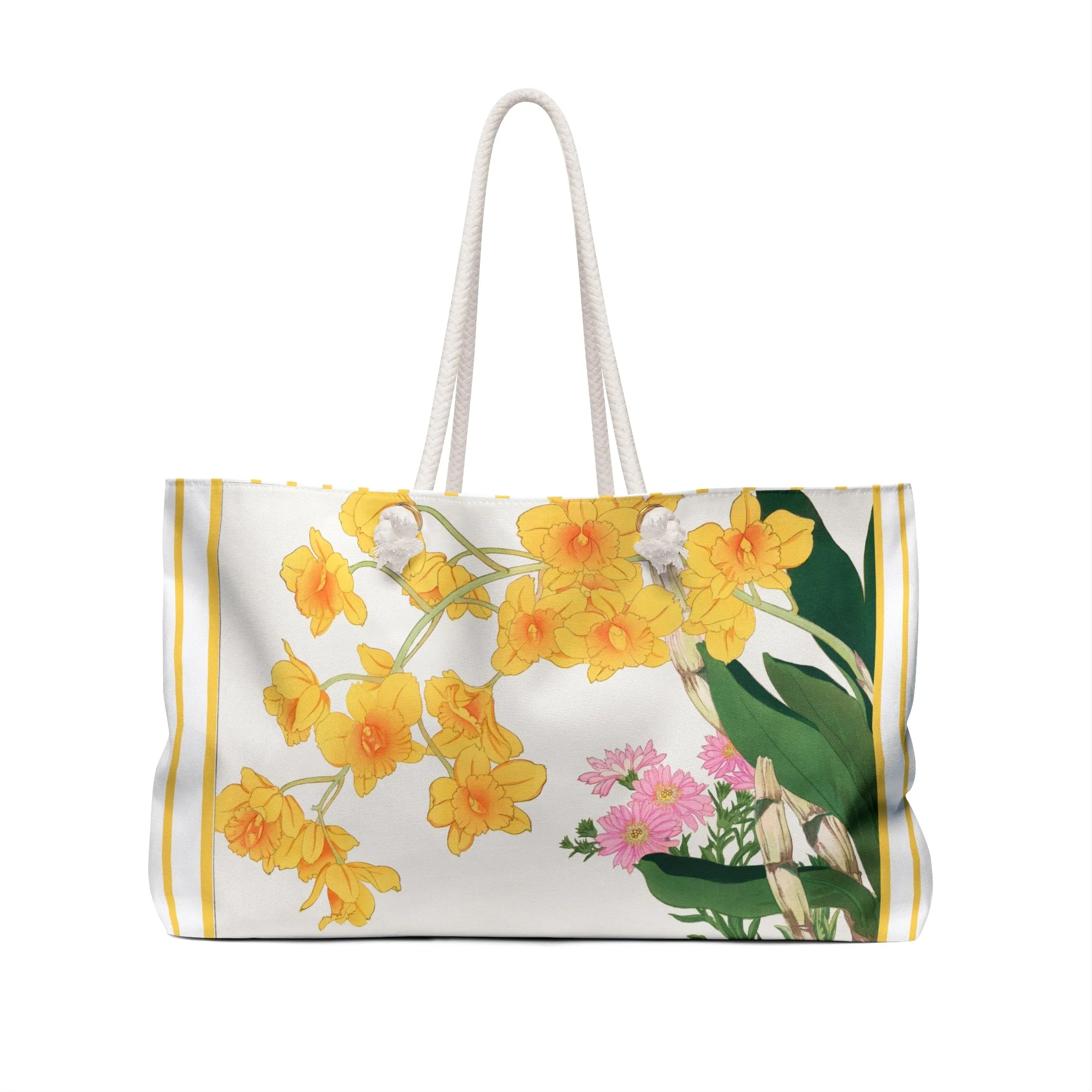 Golden Bow Orchid by Tanigami Kônan Weekender Bag
