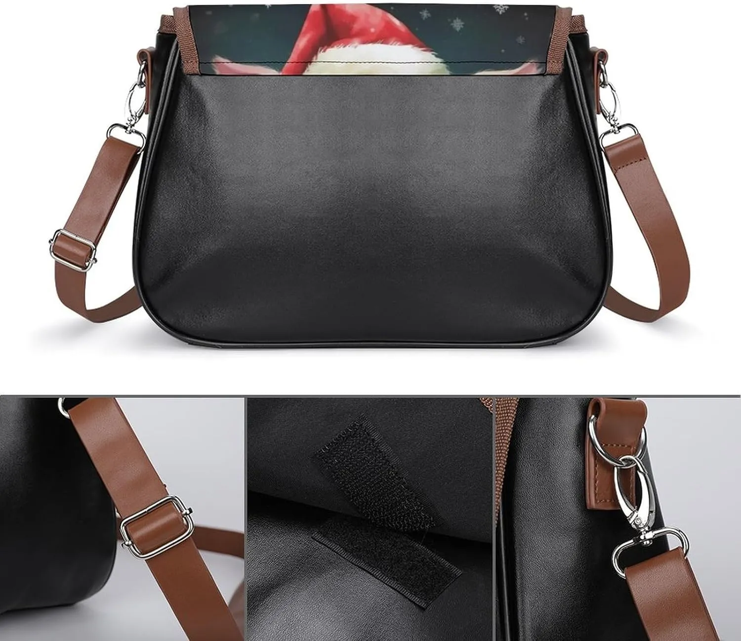 Golden Retrievers Crossbody Bags for Women,PU Leather Tote Bag for Women,Shoulder Bag Purse for Work Shopping Travel