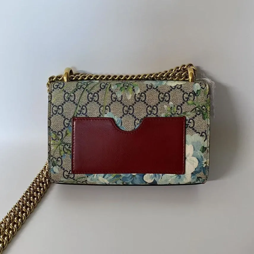 Gucci Blooms Padlock Small Shoulder Bag in Multicolor Canvas