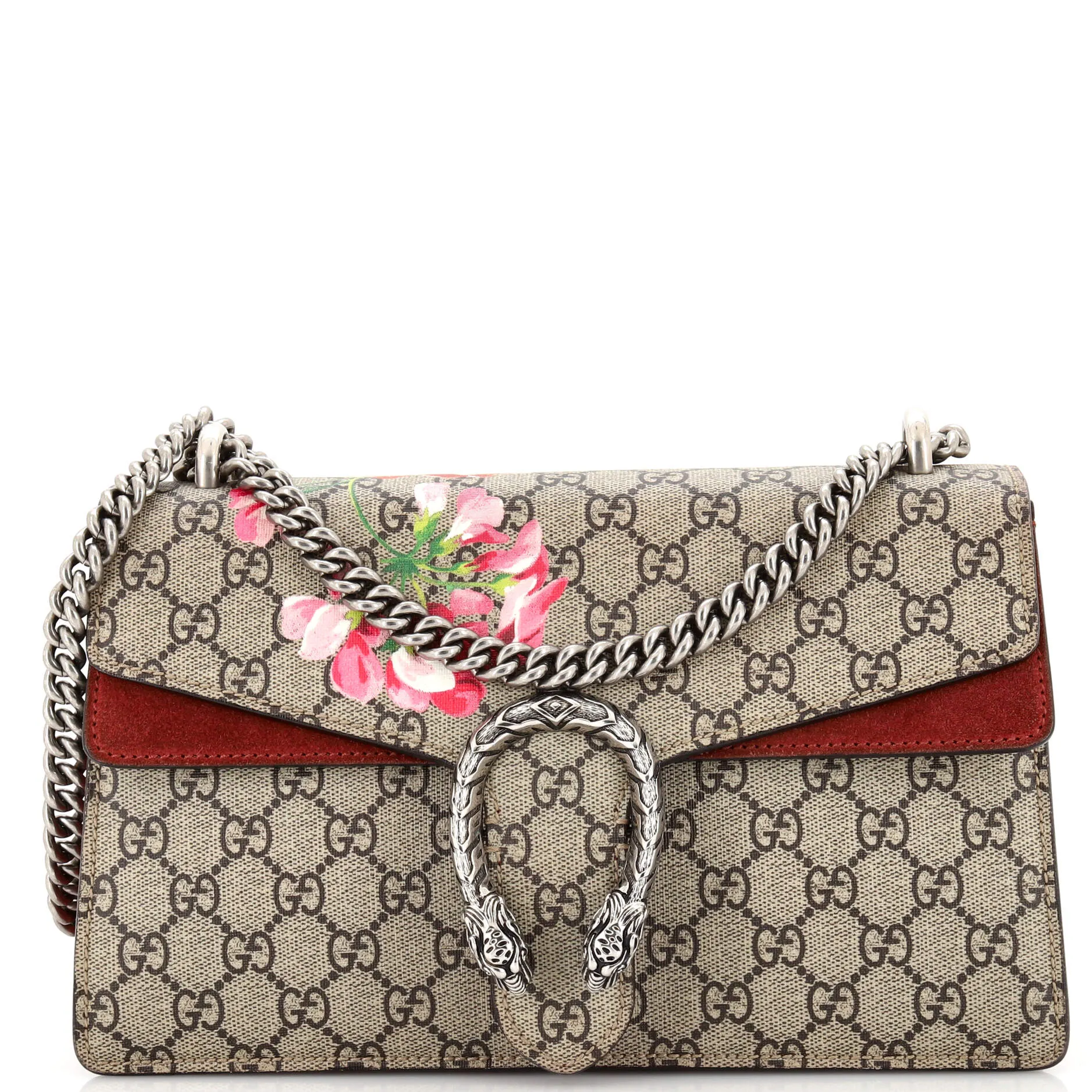 GUCCI Dionysus Bag Blooms Print GG Coated Canvas Small