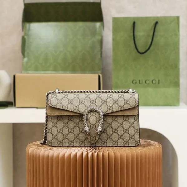 Gucci Dionysus GG Supreme Shoulder Bag With OG Box & Dust Bag