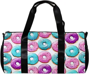 Gym Bags for Women,Duffle Bag for Travel,Dessert Colorful Donut Sweets,Gym Bag for Men