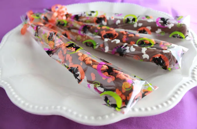 Halloween Moons Pretzel Cello Bags
