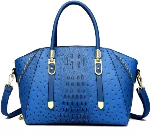 Handbags and Purses for Women PU Leather Shoulder Bag Crocodile Pattern Top-Handle Satchel Fashion Ladies Tote