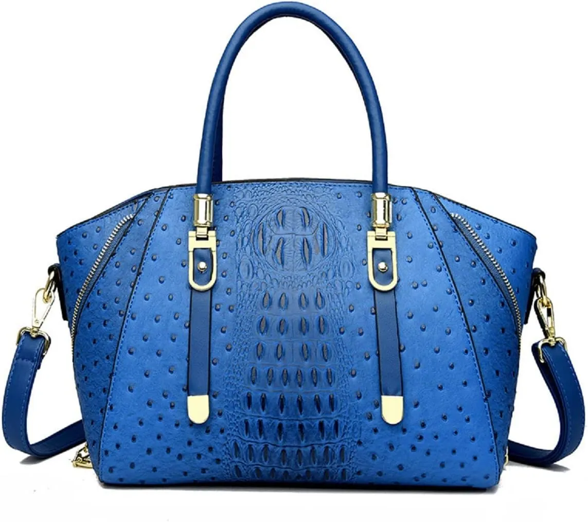 Handbags and Purses for Women PU Leather Shoulder Bag Crocodile Pattern Top-Handle Satchel Fashion Ladies Tote